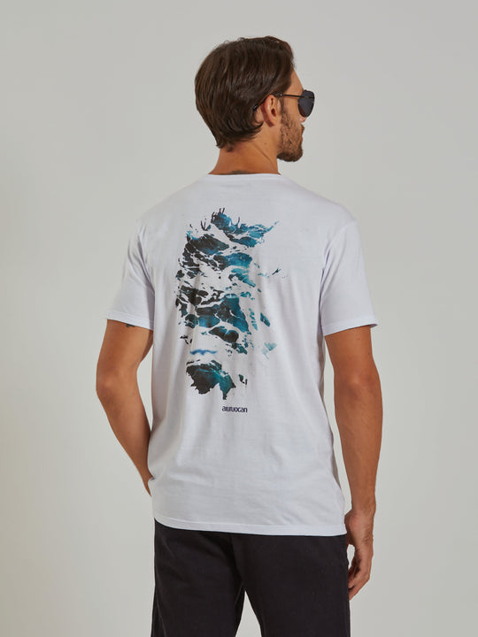 Watermade Men's White T-Shirt Aiuruocan