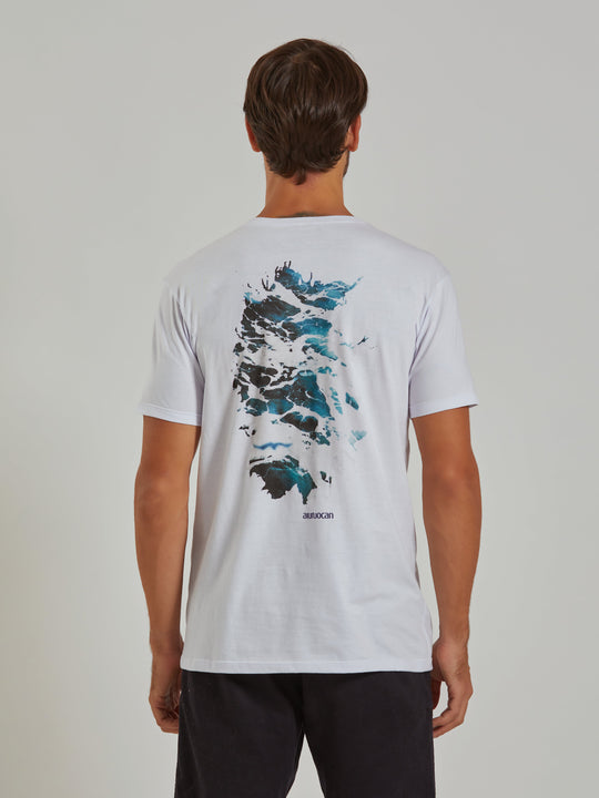 Watermade Men's White T-Shirt Aiuruocan